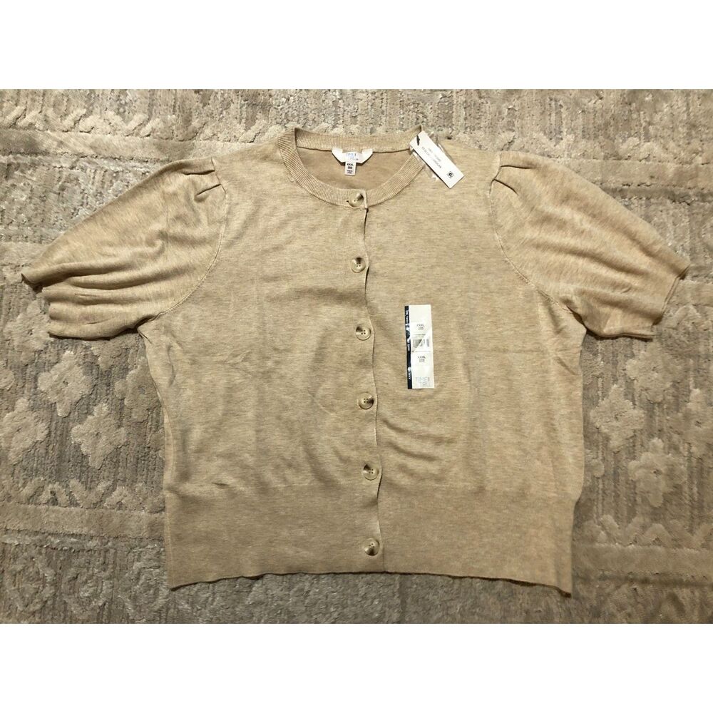 XXXL Woman's New Tan Cardigan